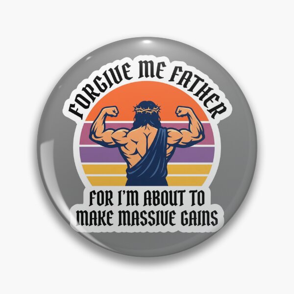 Item preview, Forgive Me Father For I Am About To Make Massive Gains - Swole Jesus designed and sold by quackynaut.