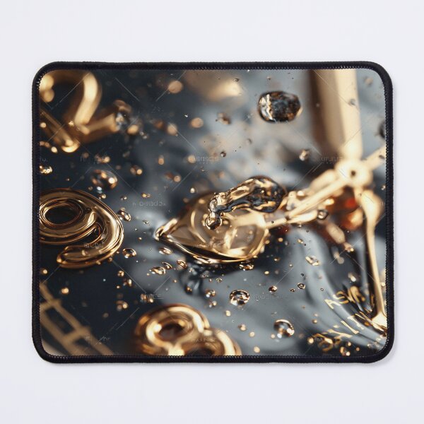 Item preview, Golden Liquid Splash Abstract Art designed and sold by Visual Foundry.