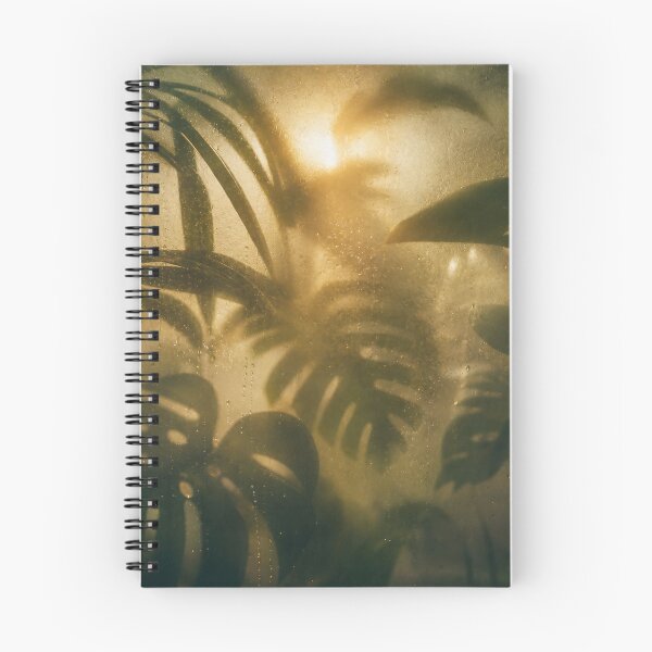 Item preview, MISTED TROPICS — Frosted Foliage Print (Exotic Leaves, Sunbeam Dew) designed and sold by Jandedan.