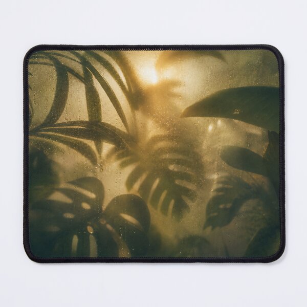 Item preview, MISTED TROPICS — Frosted Foliage Print (Exotic Leaves, Sunbeam Dew) designed and sold by Jandedan.