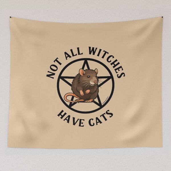 Item preview, Not All Witches Have Cats Rat Lover Cheeky Witch® designed and sold by cheekywitch.