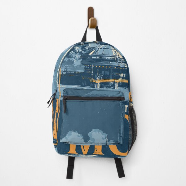 Item preview, The Moon Colony Retro Travel Poster designed and sold by Visual Foundry.