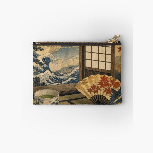 Item preview, Tea with the Kitsune Spirit - Vintage Traditional Japanese Ukiyo-e Woodblock Print Style designed and sold by bapupa.