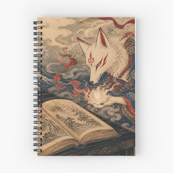 Item preview, Kitsune's Grimoire - Vintage Traditional Japanese Ukiyo-e Woodblock Print Style designed and sold by bapupa.