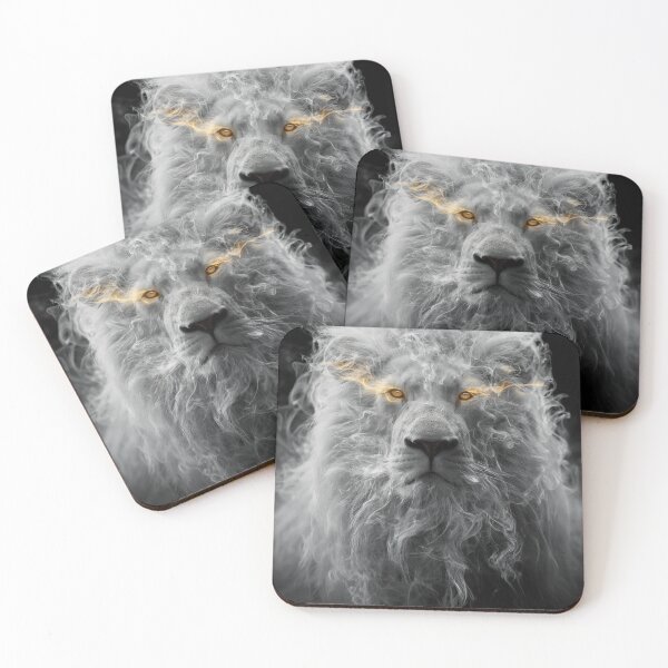 Item preview, Majestic White Lion Golden Eyes designed and sold by Visual Foundry.