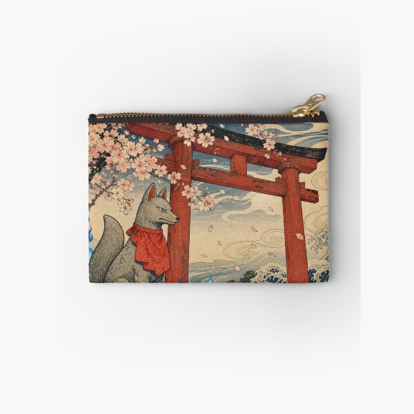 Item preview, Kitsune's Shrine - Vintage Traditional Japanese Ukiyo-e Woodblock Print Style designed and sold by bapupa.