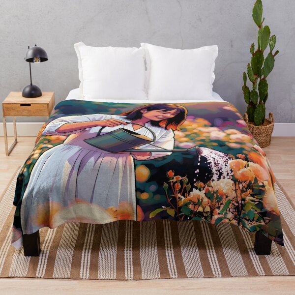 Item preview, Lady Watering the Roses designed and sold by tomorrowsart.