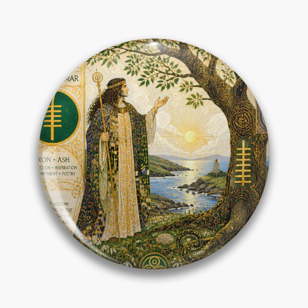 Artikelvorschau, Der keltische Baumkalender III: Gwydion und die Esche | Keltische Mythologie-Kunst entworfen und verkauft von Stoneflower-Art.