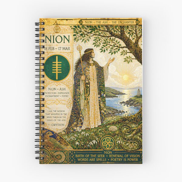 Item preview, The Celtic Tree Calendar III: Gwydion and the Ash | Celtic Mythology Art  designed and sold by Stoneflower-Art.