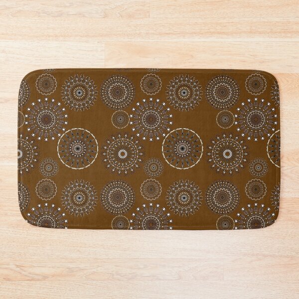 Item preview, Rustic Mandalas on Brown  designed and sold by JaygiesDesign.