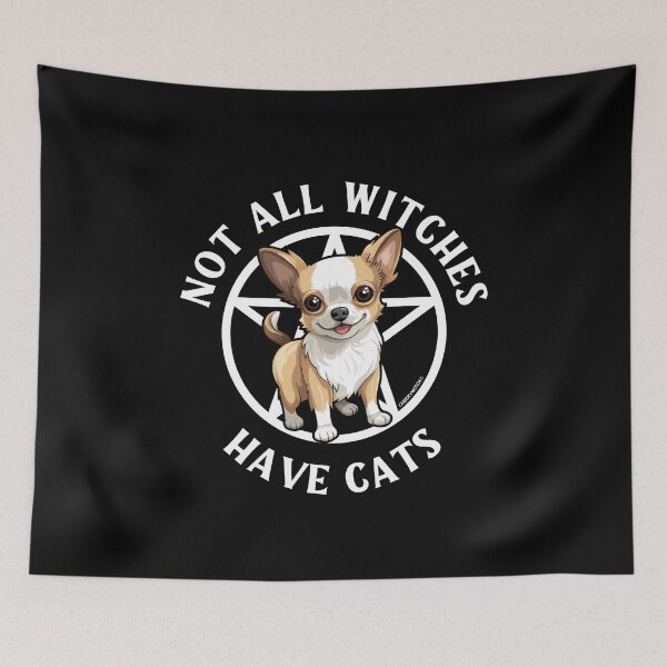 Item preview, Not All Witches Have Cats Chihuahua Lover Cheeky Witch® designed and sold by cheekywitch.