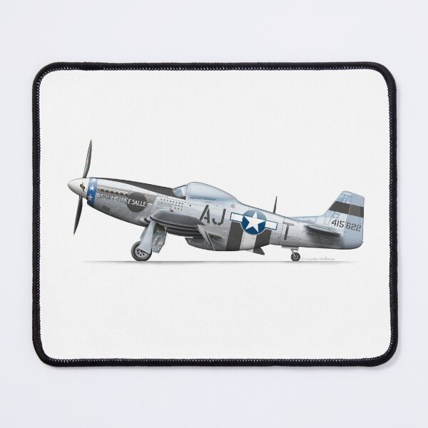 Item preview, NORTH AMERICAN AVIATION P-51 MUSTANG A68-198 N286JB SHORT FUSE SALLEE designed and sold by Grubby Fingers Aircraft Illustration.