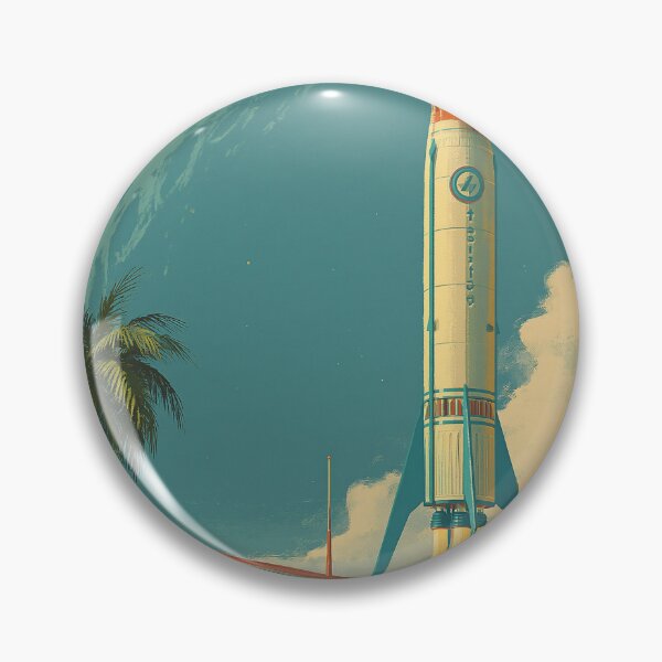 Item preview, Retro Futuristic Rocket Launch Station designed and sold by Visual Foundry.