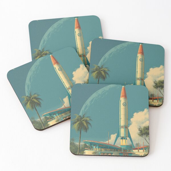 Item preview, Retro Futuristic Rocket Launch Station designed and sold by Visual Foundry.
