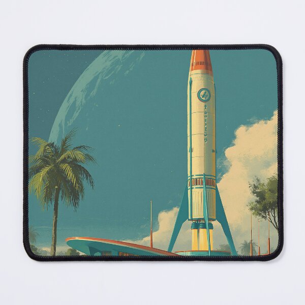 Item preview, Retro Futuristic Rocket Launch Station designed and sold by Visual Foundry.