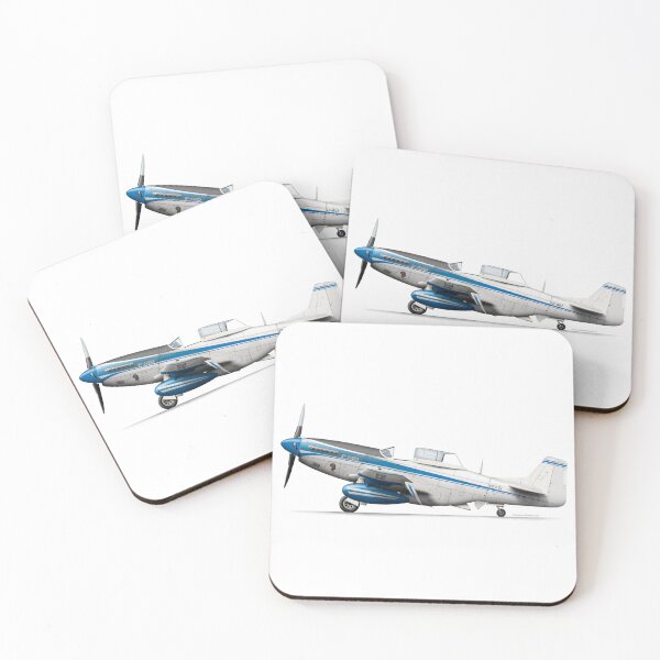 Item preview, NORTH AMERICAN AVIATION P-51 MUSTANG A68-199 VH-BOZ designed and sold by Grubby Fingers Aircraft Illustration.