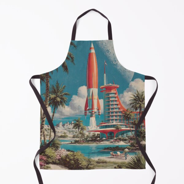 Item preview, Retro Futuristic Space Station Beach designed and sold by Visual Foundry.