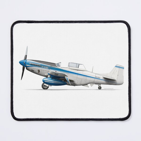 Item preview, NORTH AMERICAN AVIATION P-51 MUSTANG A68-199 VH-BOZ designed and sold by Grubby Fingers Aircraft Illustration.