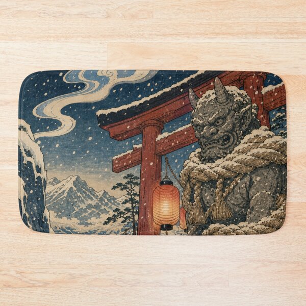 Item preview, Mountain Shrine Oni - Vintage Traditional Japanese Ukiyo-e Woodblock Print Style designed and sold by bapupa.