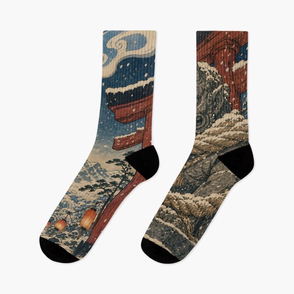 Item preview, Mountain Shrine Oni - Vintage Traditional Japanese Ukiyo-e Woodblock Print Style designed and sold by bapupa.