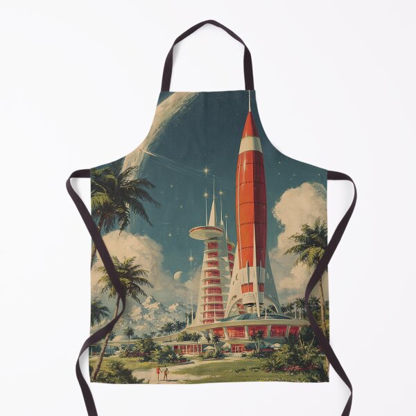 Item preview, Retro Space Station Rocket Launch designed and sold by Visual Foundry.