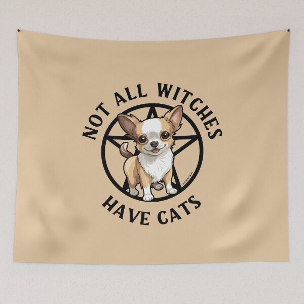 Item preview, Not All Witches Have Cats Chihuahua Lover Cheeky Witch® designed and sold by cheekywitch.