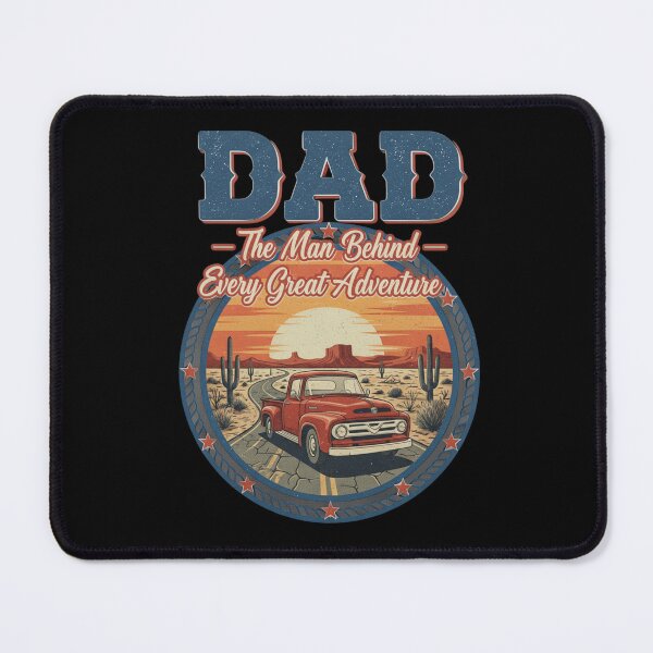 Item preview, Dad The Man Behind Every Great Adventure Vintage Road Trip Gift designed and sold by WildPeak Threads.