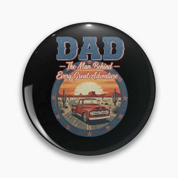 Item preview, Dad The Man Behind Every Great Adventure Vintage Road Trip Gift designed and sold by WildPeak Threads.