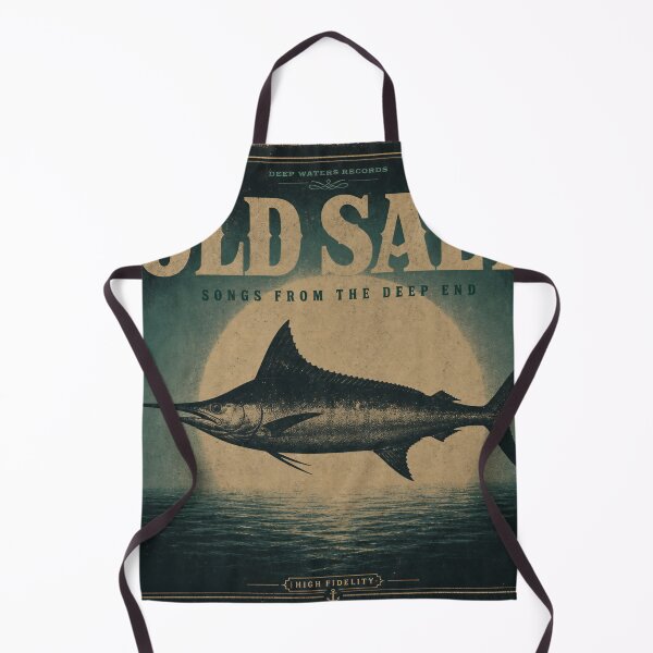 Item preview, Moody Vintage Record Cover (Iconic Fish Silhouette, Retro Typo) designed and sold by Jandedan.