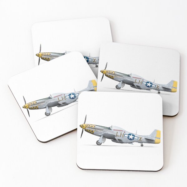 Artikelvorschau, NORTH AMERICAN AVIATION P-51 MUSTANG A68-674 ZK-SAS TAUBE DES FRIEDENS entworfen und verkauft von Grubby Fingers Aircraft Illustration.
