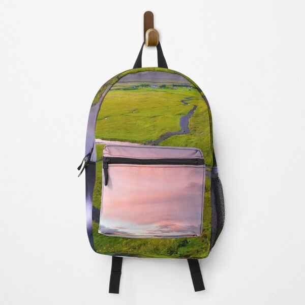 Item preview, Majestic Waterfall At Sunset Landscape designed and sold by JoginderDixit.