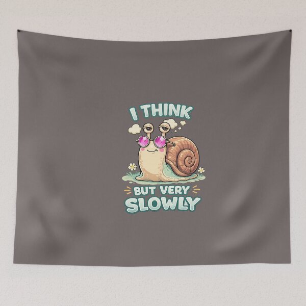 Item preview, I Think But Very Slowly Snail Shirt designed and sold by Aimetoi.