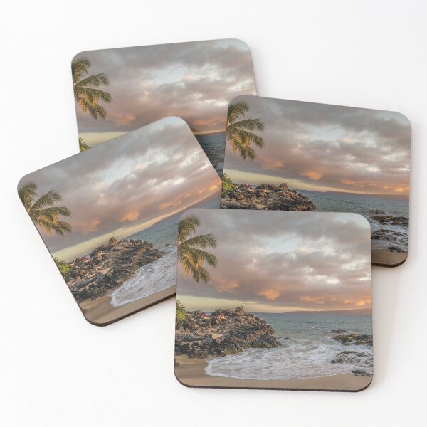 Item preview, Tropical Beach Sunset With Palm Trees designed and sold by JoginderDixit.