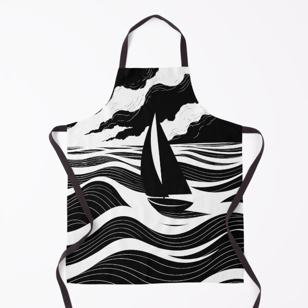 Item preview, Sailboat Storm Abstract Line Art designed and sold by Visual Foundry.