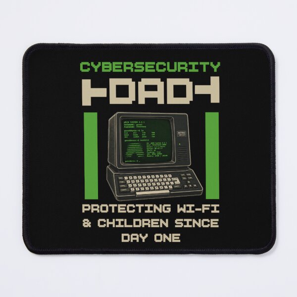 Item preview, Cybersecurity Dad Retro Terminal Wi-Fi Protector designed and sold by Abibless1998.