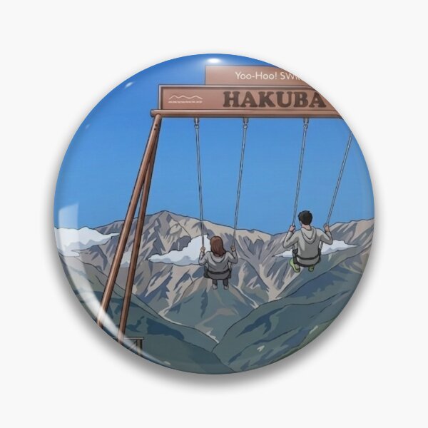 Item preview, Hakuba Yoo-Hoo! Swing - Japanese Alps Illustration designed and sold by Kokeshidreams.