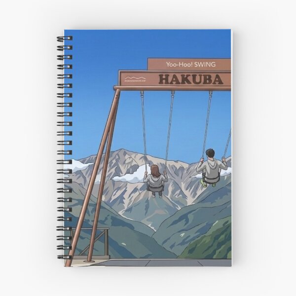 Item preview, Hakuba Yoo-Hoo! Swing - Japanese Alps Illustration designed and sold by Kokeshidreams.