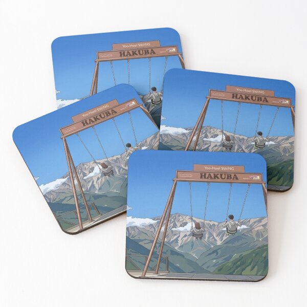 Item preview, Hakuba Yoo-Hoo! Swing - Japanese Alps Illustration designed and sold by Kokeshidreams.