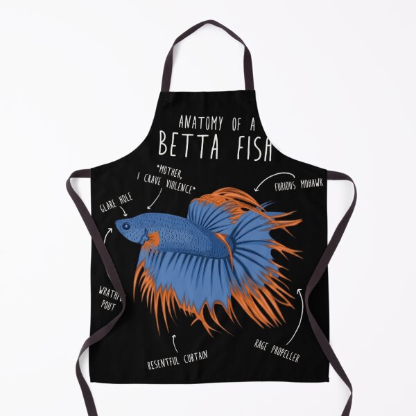 Item preview, Funny Anatomy Of A Betta Fish - Angry Siamese Fighting Fish Meme designed and sold by haitrieuic96.
