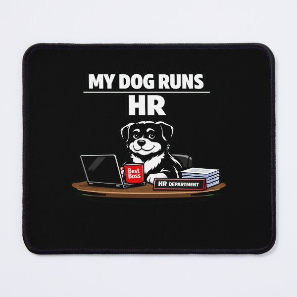 Item preview, My Dog Runs HR – Funny Dog Lover Minimalist T‑Shirt designed and sold by Timeless Junction.