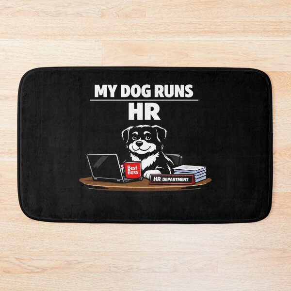 Item preview, My Dog Runs HR – Funny Dog Lover Minimalist T‑Shirt designed and sold by Timeless Junction.