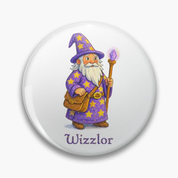 Item preview, Wizzlor the Whimsical Wizard! designed and sold by gorff.