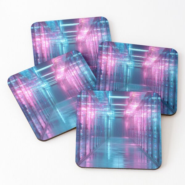 Item preview, Neon Server Room Cyberpunk Corridor designed and sold by Visual Foundry.
