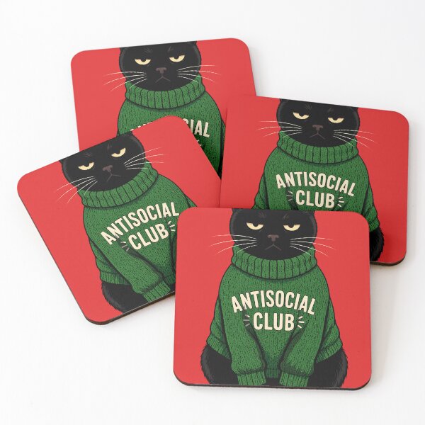 Item preview, Antisocial club for cats designed and sold by LgndryPhoenix.