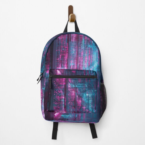 Item preview, Neon Cyberpunk Digital City Corridor designed and sold by Visual Foundry.
