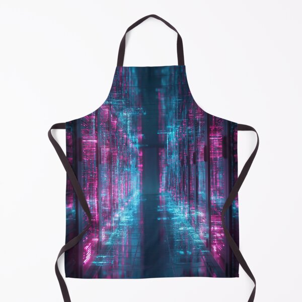 Item preview, Neon Cyberpunk Digital City Corridor designed and sold by Visual Foundry.