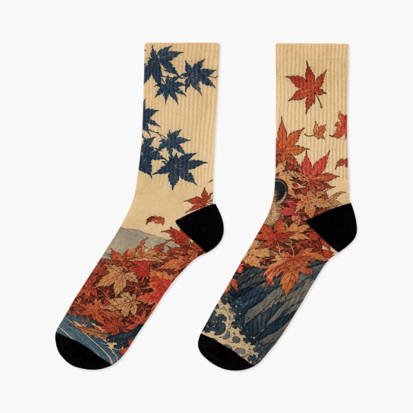 Item preview, Leaf Transformation Tanuki - Vintage Traditional Japanese Ukiyo-e Woodblock Print Style designed and sold by bapupa.