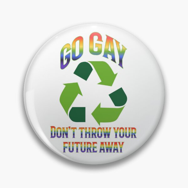 Artikelvorschau, Go Gay Recycling Meme entworfen und verkauft von mowsdesigns.