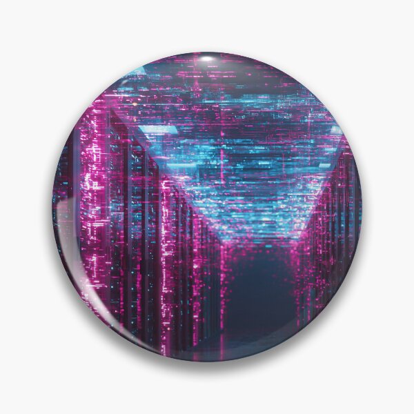 Item preview, Neon Server Room Cyberpunk Corridor designed and sold by Visual Foundry.