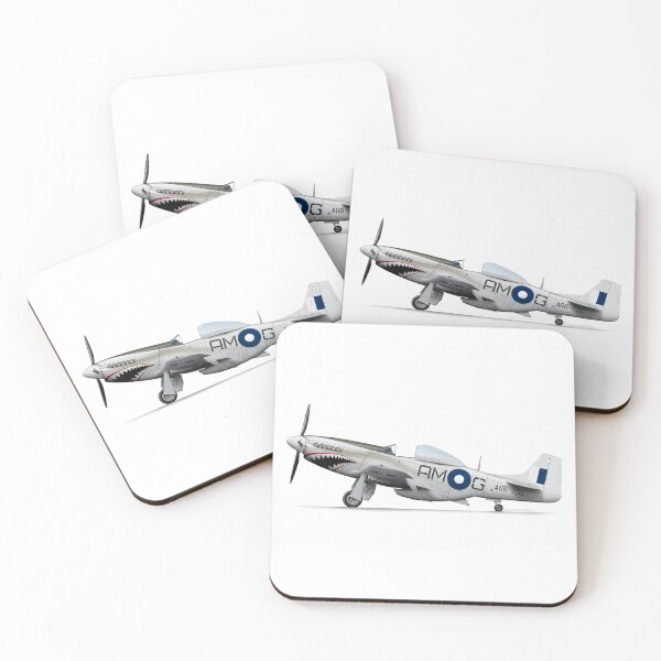 Item preview, NORTH AMERICAN AVIATION P-51 MUSTANG A68-750 1952 RAAF designed and sold by Grubby Fingers Aircraft Illustration.